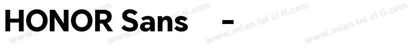 HONOR Sans 字体字体转换